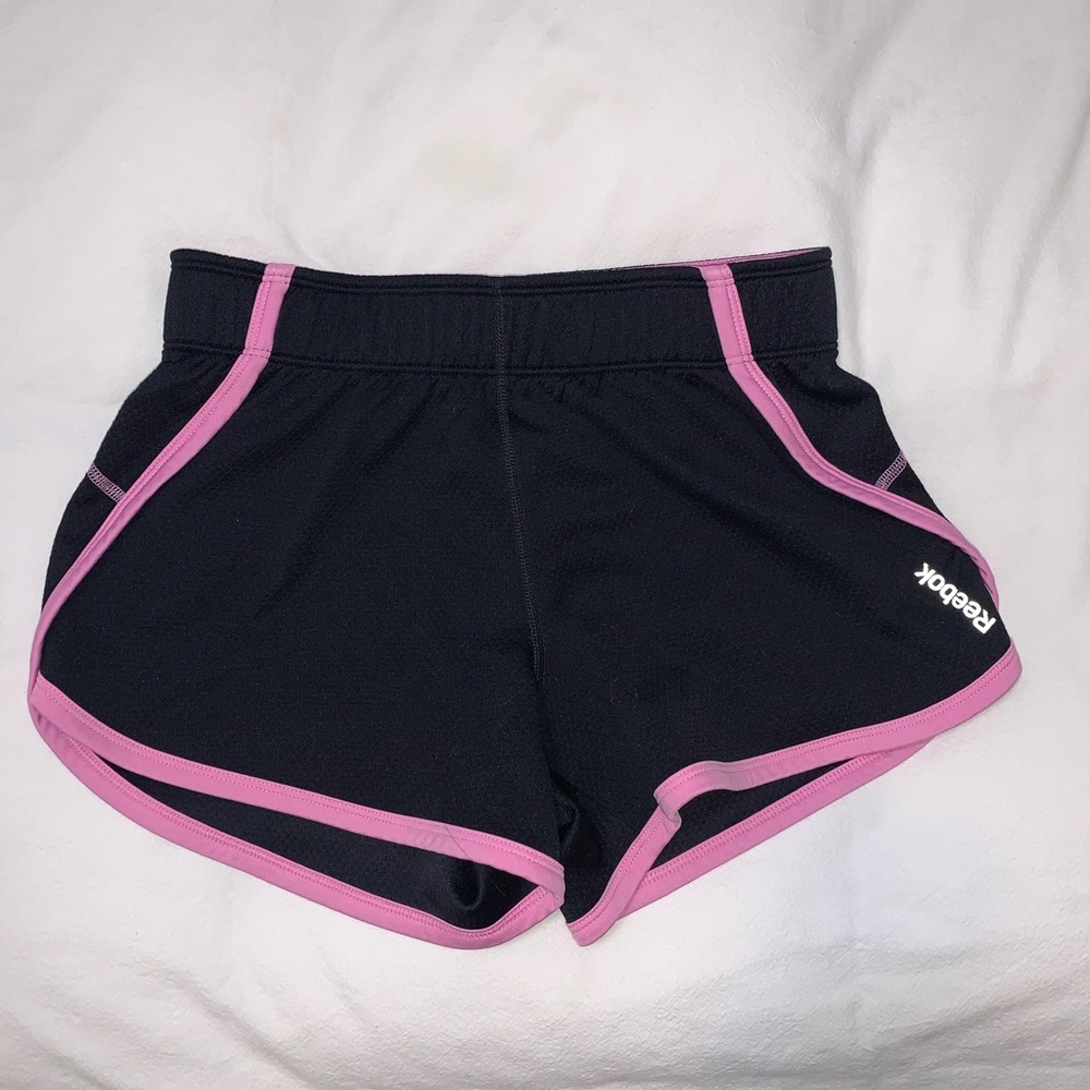 black athletic shorts